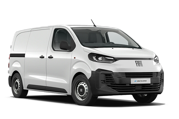 Vue latérale du fourgon FIAT E-SCUDO III - 2022 – modèle utilitaire gris aménageable